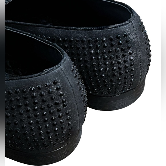 STEVE MADDEN Caviar Black Rhinestone Loafers Slip-On Men’s Size 11.5 - Picture 5 of 13